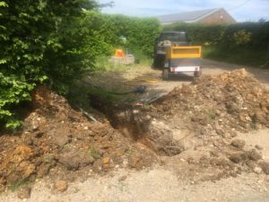 Impact Moleing Droxford Hampshire AFriend Drainage Services Basingstoke Eastleigh Portsmouth Southampton Guildford Winchester Hampshire Surrey